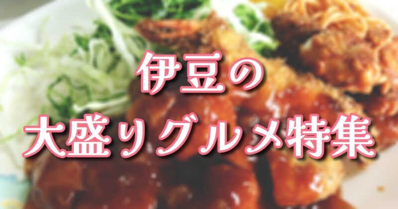 大盛りグルメ特集｜食べきれないかも…【伊豆エリアのおすすめ３選】